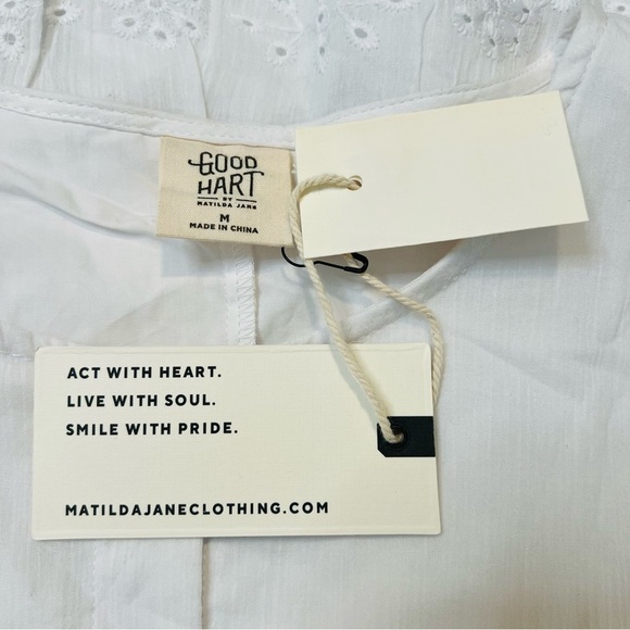 Matilda Jane White Eyelet Button-Front Dress - Picture 12 of 16